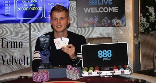 Urmo Velvelt Wins 2016 888Live Tallinn $30K GRTD ME